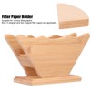 Bamboo Coffee Filter Paper Holder Hand Drip Coffee Filter Paper