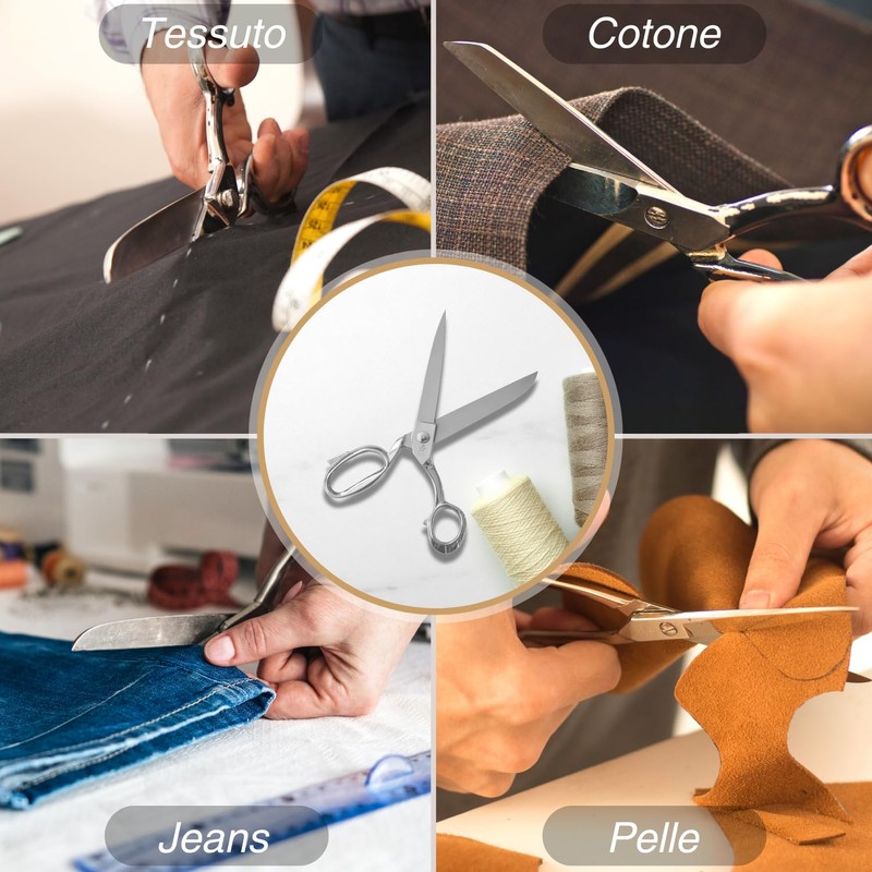 Gifaz Tailor's Scissors Fully Nickel-Plated Made in Italy