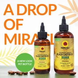 Jamaican Black Castor Oil Light Blend 2oz | Lightweight oil Seals Moisture & Controls Frizz | Daily Hair Maintenance | Skin Conditioner | Foot & Body Massage l Plant baseed natural oils