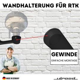 ULROAD Wall Mount for RTK Antenna Compatible with Mammotion LUBA AWD YUKA Lawn Mower Robot Wall Mount Wall Mount Antenna Mount