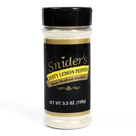 Snider's Zesty Lemon Pepper Seasoning 5.5 oz. Premium Spice Blend for Chicken, Fish, Veggies