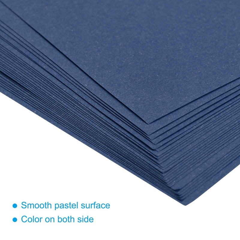 sourcing map 100 Sheet Origami Paper Double Sided Navy Blue