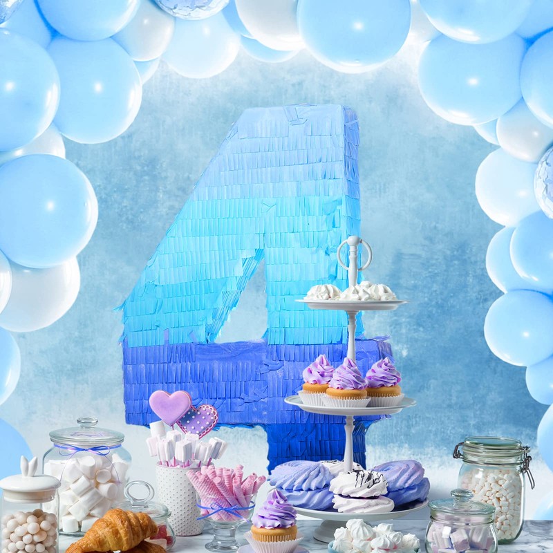 Number 1 2 3 4 5 7 Pinata with Stick