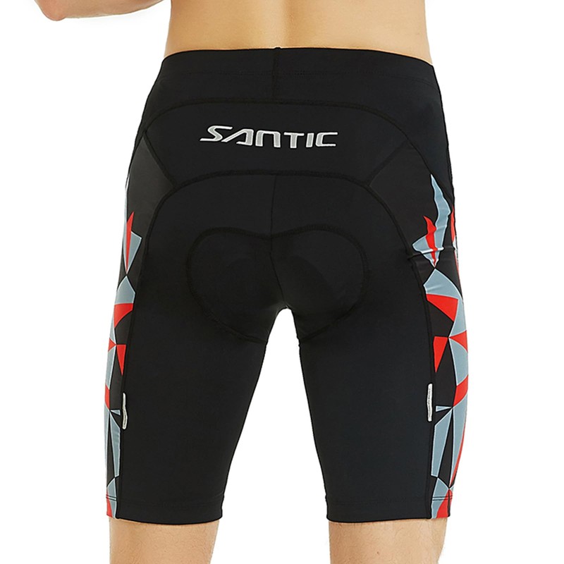 Santic Cycling Shorts Mens 3D Padded Bike Shorts for Mens