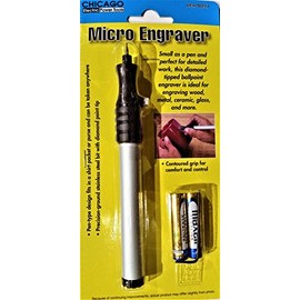 Cordless Micro Engraver, Diamond-Tipped Ballpoint, Ideal for Detailed Engraving on Wood, Metal, Ceramic, Glass and More