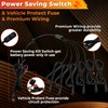 30 Pods Pure White LED Rock Lights Kit with Switch