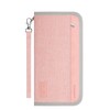 Looxmeer Passport Hanging Bag for Women Men Girls Kids, pink,