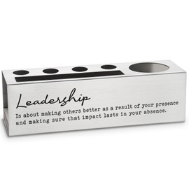 vizuzi Leadership Gifts for Women, Men, Leader Pencil Holder, Leader Appreciation Thank You Gifts, Team Women Leader Boss Day Birthday Gifts Office Cubicle Desk Pencil Holders & Pen Holders Zgg11
