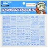Sponsor Logo Decal 01S, Indigo Blue (Pack of 1)