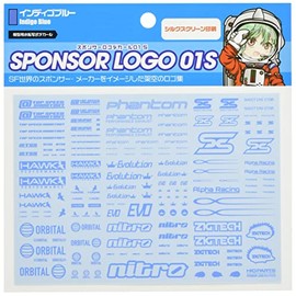 Sponsor Logo Decal 01S, Indigo Blue (Pack of 1)