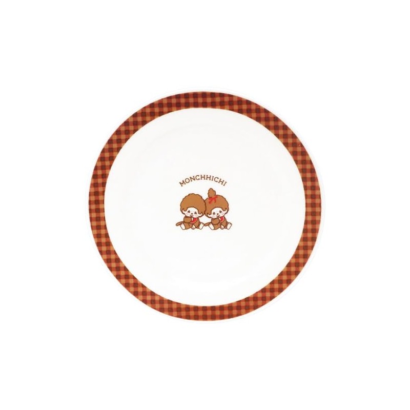 Monchhichi 712103 Plate, Plate, Approx. 7.9 inches (20 cm) Diameter,