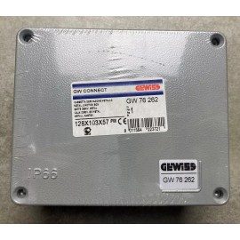 GEWISS GW76262 JUNCTION BOX IN DIE-CAST ALUMINIUM GREY 128X103X57 mm - IP66
