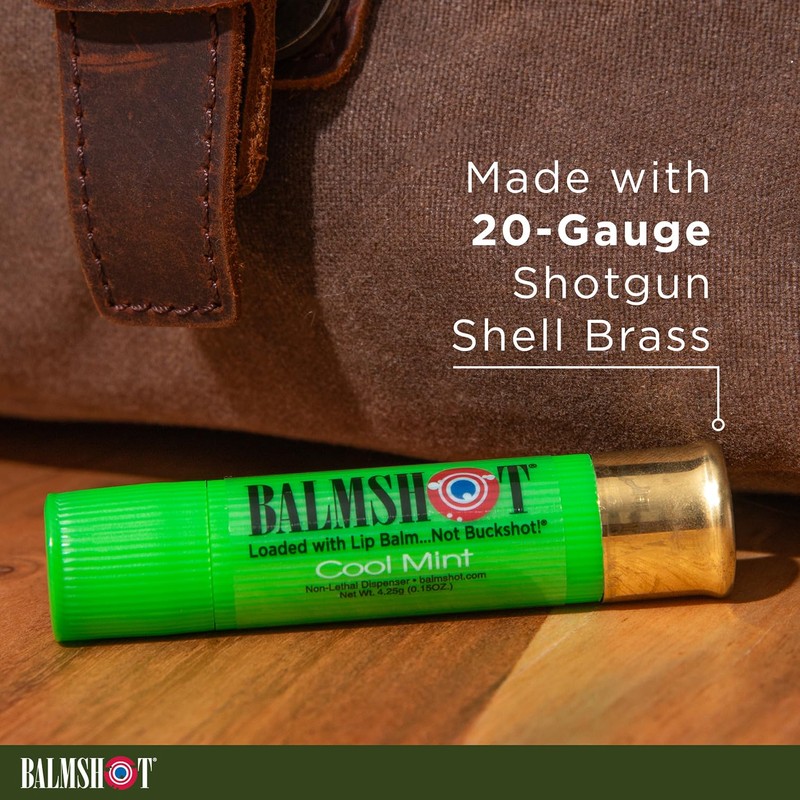 BALMSHOT Lip Balm 4 Pack (Cool Mint)