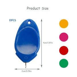 Rumyve10PCS Plastic Thread Cycle,Sewing Needle Threader,Oval Plastic Needle Threader Hand Sewing Tool,Simple Threading Machine Needle Threader Thumb Shape Sewing Clothes