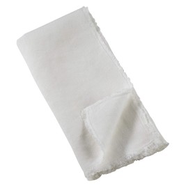 Saro Lifestyle Fringe Linen Table Napkin (Set of 4)