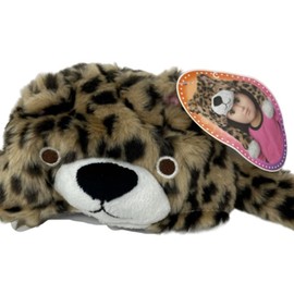 Inspired by My Life As Cheetah Fur Hat for 18" Dolls - Fun Winter Hat with Cheetah Face and Ear Flaps - Fits Most 18" Dolls