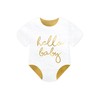 PartyDeco Serviettes Sleepy Baby Hello Baby White 16 x 16