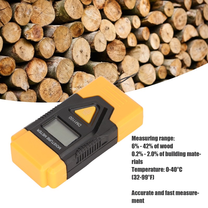 3 in 1 Wood Moisture Meter Accurate Fast Measurement Clear