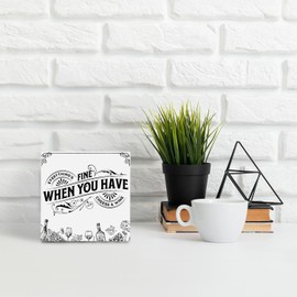 OFlich Wine and Cheese Wooden Box Sign, Wine Kitchen Decor, Wine Signs for Home Decor, Gifts for Wine Lovers Cheese Lovers, Kitchen Table Decor, Kitchen Counter Table Decor, 5x5 Inches