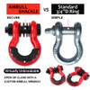 AMBULL Shackles 3/4" D Ring Shackle (2 Pack) 45,000lb Break