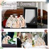 Metacipher 20 Set Funeral Favors for Guests Pearl Angel Keychains