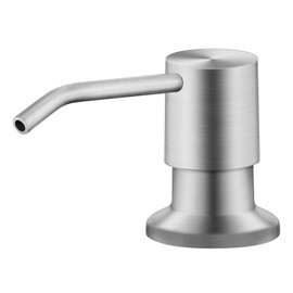 QIALIN Kitchen Bathroom Sink Built-in soap Dispenser, Stainless Steel dishwashing soap or Lotion Pump Set, top Supplement (Stainless Steel Wire Drawing)