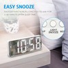 Criacr LED Digital Alarm Clock with Large Numbers Display, Portable