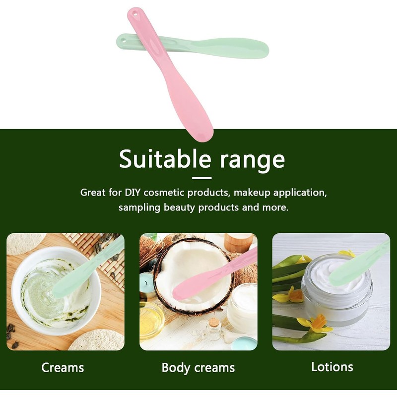 Espátula de Maquillaje de Plástico, Set de Mezclar Aplicador Cosmético