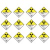 Stickers: 25 x 25 mm, Pack of 12 - Hazardous