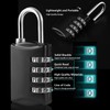 Pack of 4 Padlock Combination Lock Small, 4 Digit Suitcase