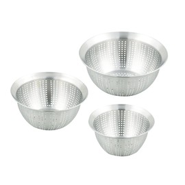 Pearl Metal HB-3584 Stainless Steel Punching Ball Set of 3, 5.9, 7.1, 8.3 inches (15, 18, 21 cm), Wide Rim