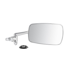 DASPARTS 113857514D Mirror Right Passenger Side Luxury Zinc Diecasting Version(Not Stainless Steel Housing) Chrome For 1968-77 Beetle - Super Beetle Sedan