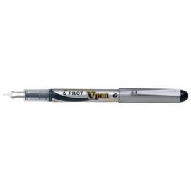 Pilot SVP200NS10B Fountain Pen V-Pen, Fine Point, Black, 10 Count