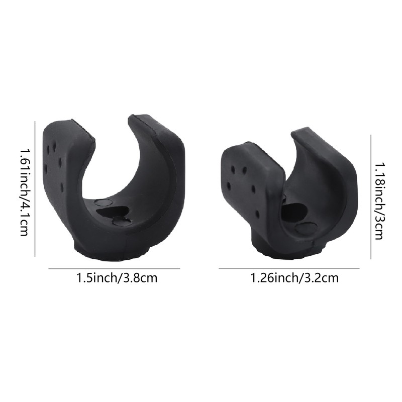 6 Pieces Flashlight Mounting Brackets, Torch Holder with Screws for