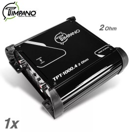 Timpano 1x Timpano TPT-1000.4 2 Ohms Brazilian Amplifier 1000W Car Audio 4 Channel Amp