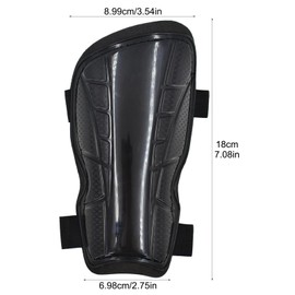 1 Pair of Football Shin Guards,Sports Shin Pads for Kids Junior,Kids Adjustable Soccer Shin Guards for Soccer Sport Protect(Black)
