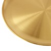 PINGEUI 8 Pack 11.8 Inch Gold Stainless Steel Plate, Round