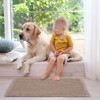 ZALL Tan Waffle Bath Mat,Super Absorbent Non Slip Bathroom Rug,Brown