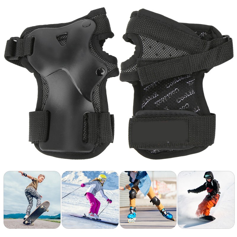2Pcs Breathable Hand Wrist Protector Nylon Plastic for Roller Skating