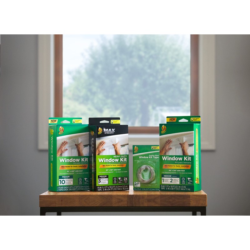 Duck Brand MAX Strength Rolled Window Insulation Kit, 62 in.