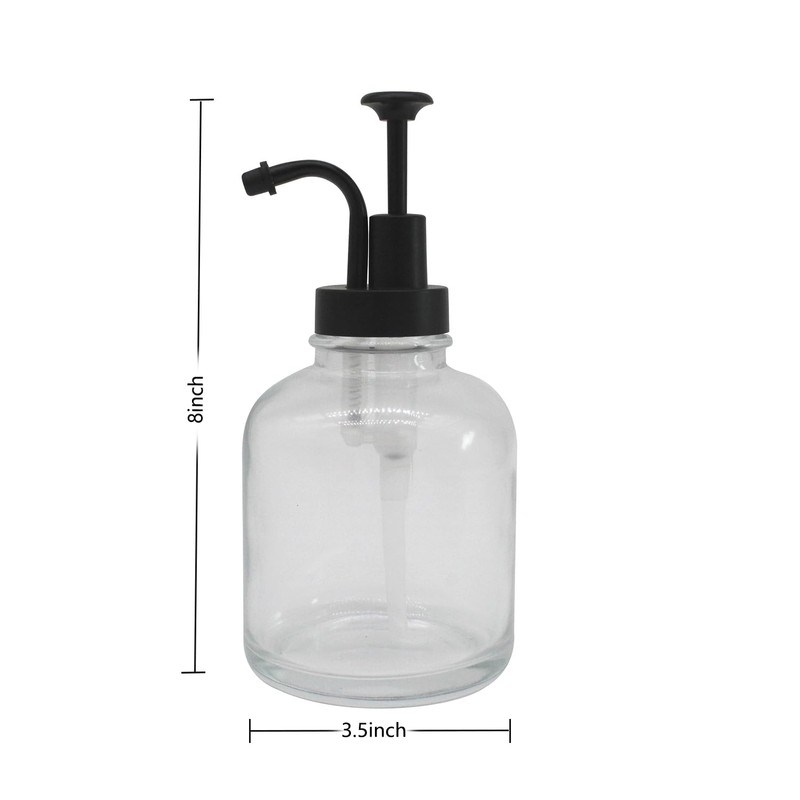 Glass Pump Soap Dispenser Kitchen Hand Soap Dispenser Sour Cream