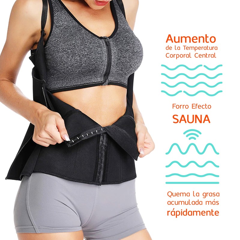 Zen Zen Fajas Colombianas Reductora Modeladora Tipo Chaleco Premiu (Beige,