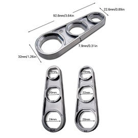 JDCMEI Pack of 2 Tap Strainer Keys, M16/M18/M20/M22/M24/M28 Sink Aerator Key, Tap Aerator Removal Tool, Sink Aerator Wrench for Kitchen and Bathroom