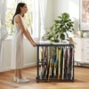 Art Cart Storage Rack with Rolling Wheels, Metal Display Rack