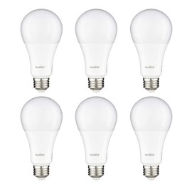 Sunlite 40235 LED A21 Light Bulb, 20 Watts (150w Equivalent), 2550 Lumens, Medium E26 Base, 120-227 Multi-Volt, Non-Dimmable, UL Listed, 5000K Super White, 6 Pack