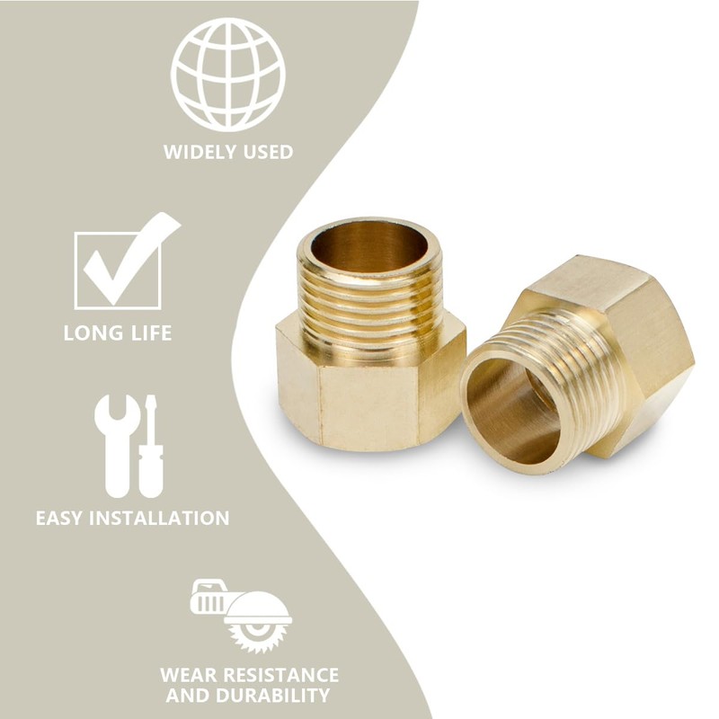 Bwintech 2 Pcs 1/4" Female to 1/8" Male BSP Thread