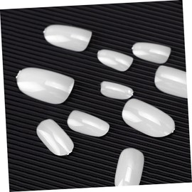 Outanaya 1set Fake Nail Tips for Women Natural Color Nail Art Stickers for DIY Manicure for Parties Events Easy to Apply Create Unique Designs