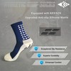 KEESOX 4 Pairs Anti Slip Soccer Socks/Non Slipping Basketball Socks/Sport