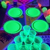 Glow in The Dark Neon Birthday Plates, 50 Pcs 9