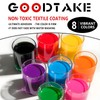 GOODTAKE Red Fabric Paint, 10.5 Fl.Oz (300ml Bottle) Canvas Paint